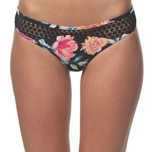 NWT RIP CURL Wild Flower Luxe hipster bikini M